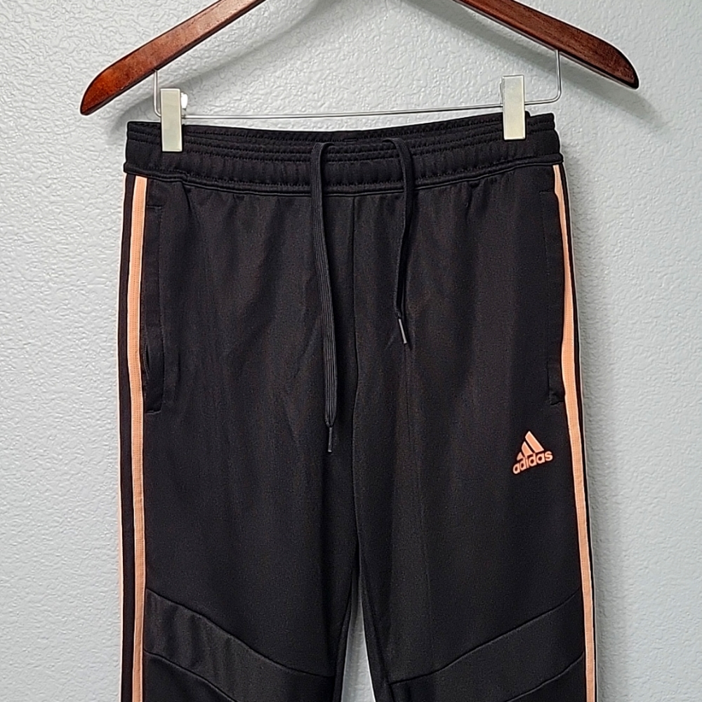 Adidas, black and pink, track pants, size small - Picture 4 of 9